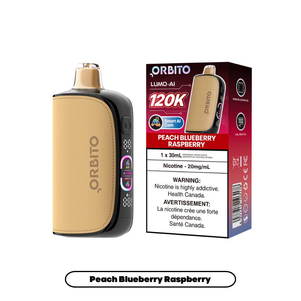 Orbito Lumo AI 120K Disposable Vape_PeachBlueberryRaspberry